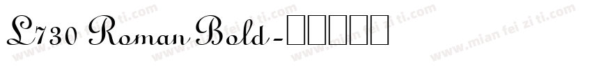 L730 Roman Bold字体转换